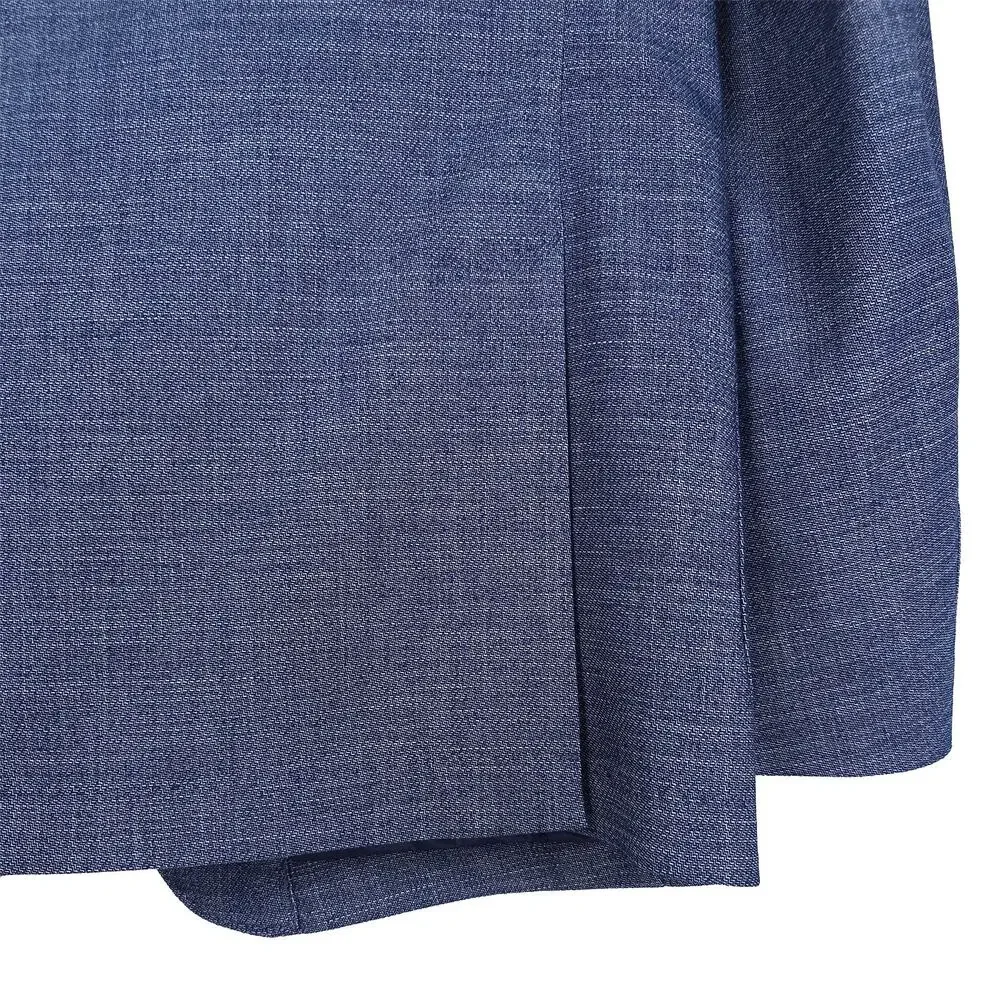 Calvin Klein Mens Slim Fit Sport Coat Blazer 40R Blue Solid Stretch NWT